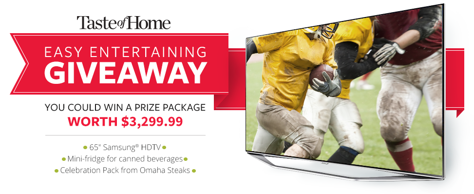 Taste of Home - TV Giveaway!